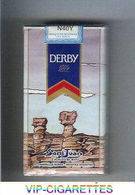 Derby San Juan 100s cigarettes soft box