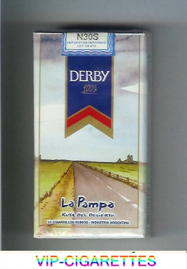 Derby La Pampa 100s cigarettes soft box