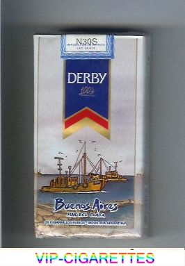Derby Buenos Aires 100s cigarettes soft box
