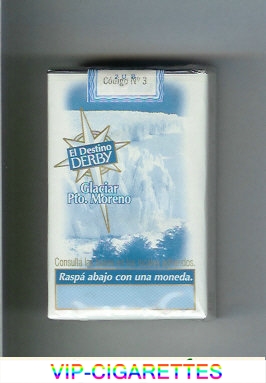 Derby El Destino Derby Suaves Glaciar Pto.Moreno cigarettes soft box