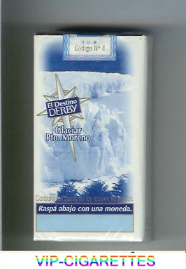 Derby El Destino Derby Glaciar Pto.Moreno 100s cigarettes soft box