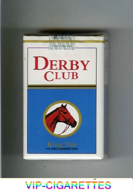 Derby Club white and blue cigarettes soft box