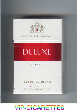 Deluxe Classic American Blend cigarettes hard box