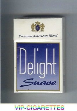 Delight Suave Premium American Blend cigarettes hard box
