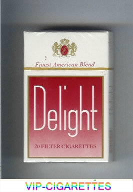 Delight Finest American Blend cigarettes hard box