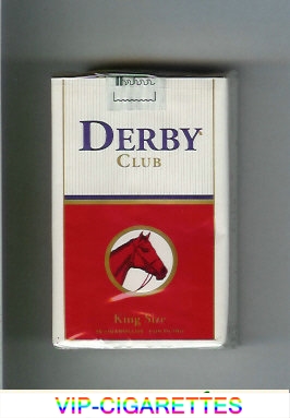 Derby Club white and red cigarettes soft box