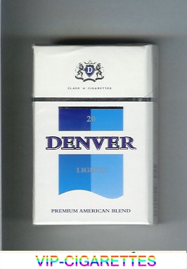 Denver Lights Premium American Blend cigarettes hard box