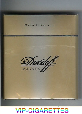 Davidoff Magnum Mild Virginia 100s cigarettes wide flat hard box