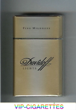 Davidoff Lights Fine Mildness 100s cigarettes hard box