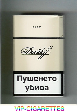 Davidoff Gold 100s cigarettes hard box