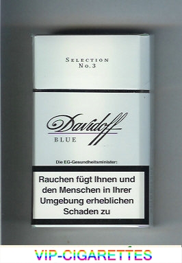 Davidoff Blue 100s Selection No 3 cigarettes hard box