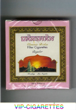 Darshan Classic Bidis Regular cigarettes wide flat hard box