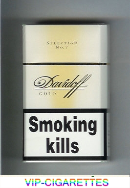 Davidoff Gold Selection No 7 100s cigarettes hard box