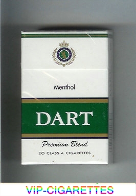 Dart Premium Blend Menthol cigarettes hard box