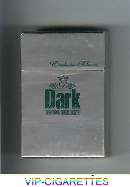 Dark 'D' Menthol Super Lights cigarettes hard box