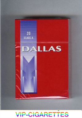 Dallas 20 Class A cigarettes hard box