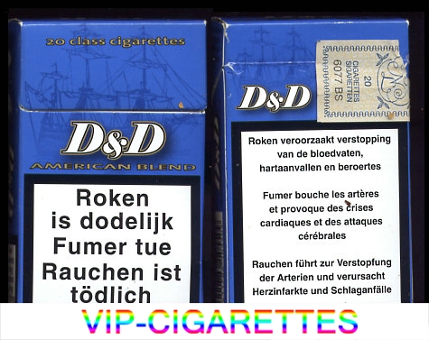 D&D American Blend 20 Class cigarettes hard box