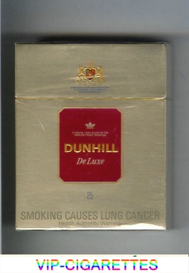 Dunhill De Luxe 25 cigarettes hard box