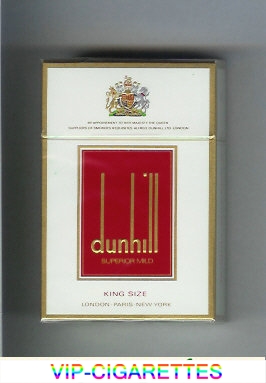 Dunhill Superior Mild King Size cigarettes hard box