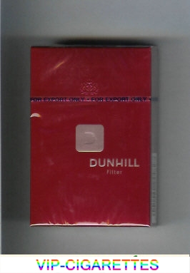 Dunhill D Filter cigarettes hard box