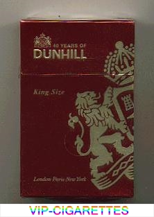 Dunhill 40 years of Dunhill cigarettes hard box