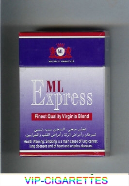 Express ML Finest Quality Virginia Blend cigarettes hard box