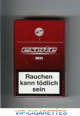 Excite Red cigarettes hard box