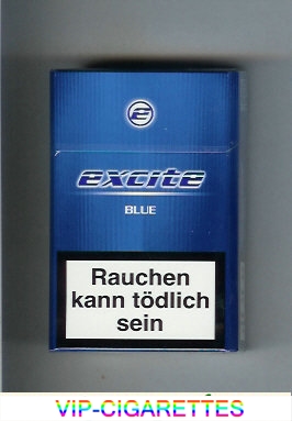 Excite Blue cigarettes hard box