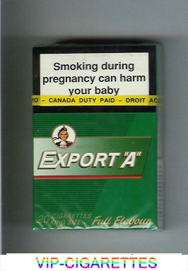 Export 'A' Macdonald Full Flavor green cigarettes hard box