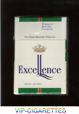 Excellence Special Menthol cigarettes hard box