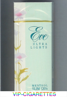 EVE Ultra Lights Menthol Slim 120s cigarettes hard box