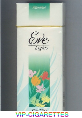 EVE Menthol Lights Slim 120s cigarettes hard box