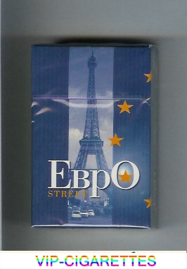 EBPO T Street blue cigarettes hard box