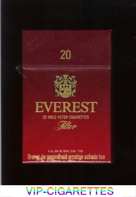 Everest 20 Mild Filter Cigarettes hard box