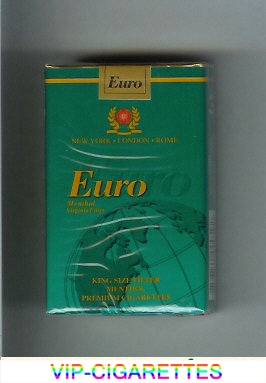 Euro Menthol Virginia Filter cigarettes soft box