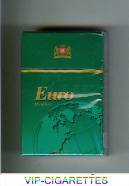 Euro Menthol cigarettes hard box