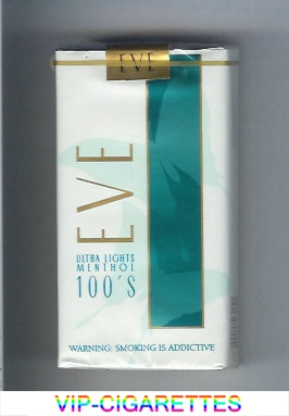 EVE Ultra Lights Menthol 100s cigarettes soft box