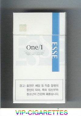 Esse One 1 100s cigarettes hard box