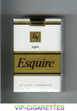 Esquire Lights cigarettes soft box