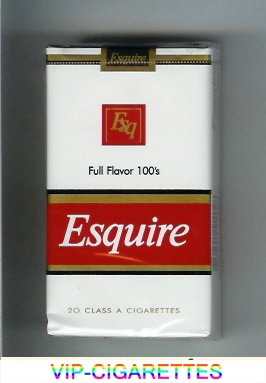 Esquire Full Flavor 100s cigarettes soft box