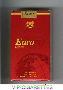 Euro Full Flavor Virginia Filter 100s cigarettes soft box