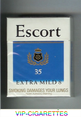 Escort Extra Mild 8 35s cigarettes hard box