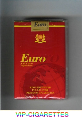 Euro Full Flavor Virginia Filter cigarettes soft box