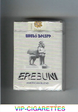 Erebuni American Blend grey cigarettes soft box