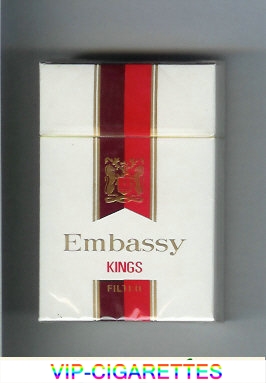 Embassy Kings Filter cigarettes hard box