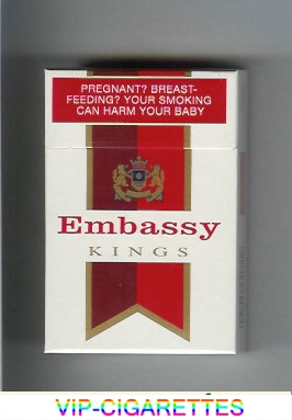 Embassy Filter Kings cigarettes hard box