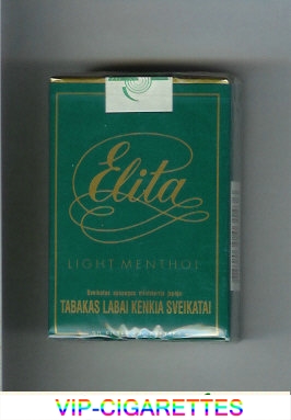 Elita Light Menthol cigarettes soft box