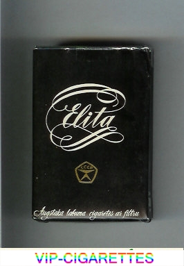 Elita black cigarettes soft box