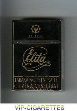 Elita De Lue cigarettes hard box