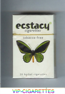 Ecstacy white 20 herbal cigarettes hard box